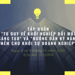Mời tham gia tập huấn “Tư duy về khởi nghiệp đổi mới sáng tạo” và “Hướng dẫn kỹ năng mềm cho khởi sự doanh nghiệp”