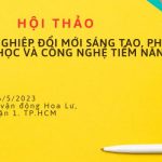 Mời tham dự hội thảo “Thúc đẩy doanh nghiệp ĐMST, phát triển thị trường khoa học và công nghệ tiềm năng”